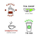 咖啡店品牌logo图形元素