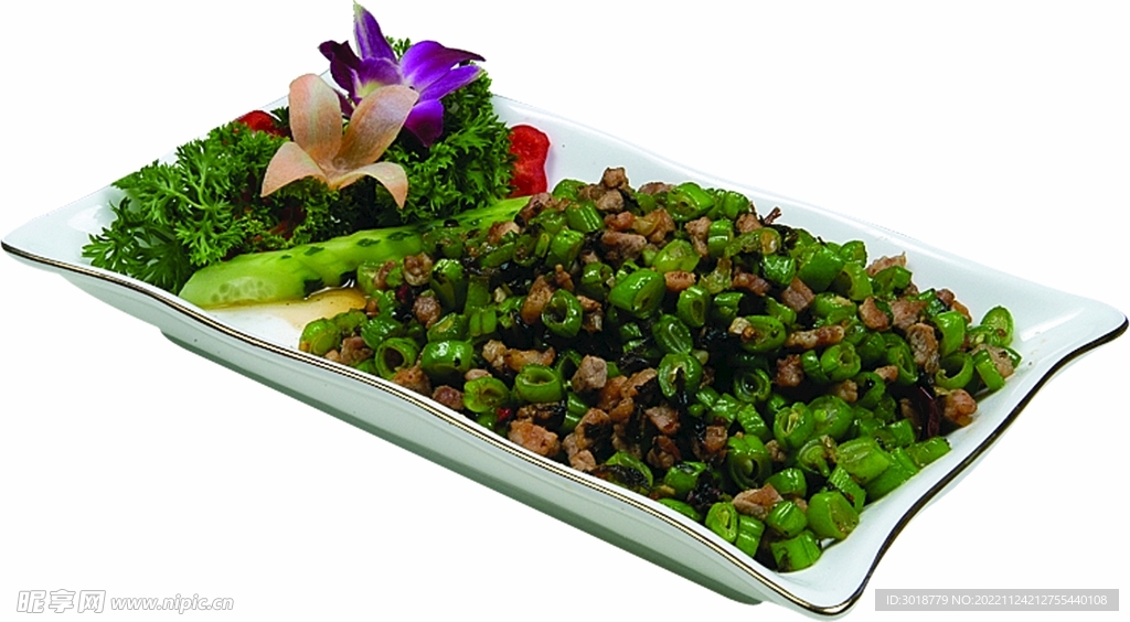 榄菜肉沫四季豆