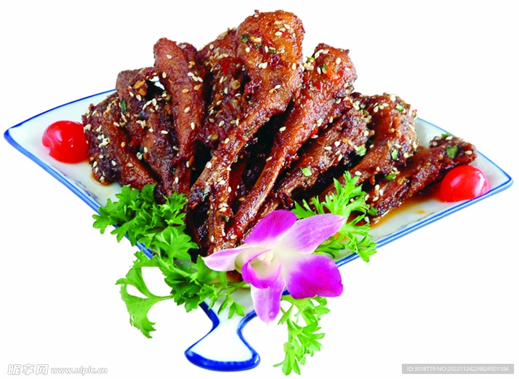 香麻鸭下巴