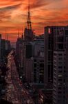 城市黄昏
