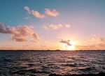 海滨夕阳