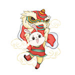 舞狮兔子