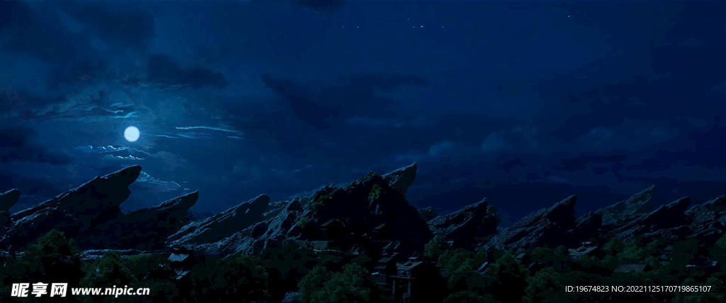 山间夜空