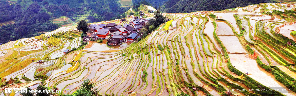 从江加榜梯田风光