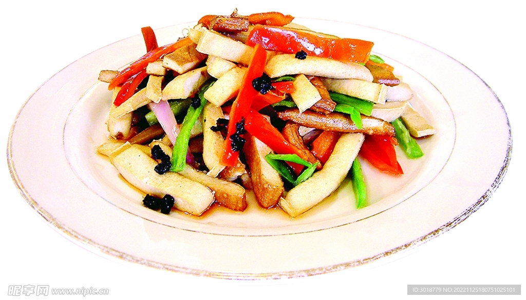 豆豉炒豆腐干