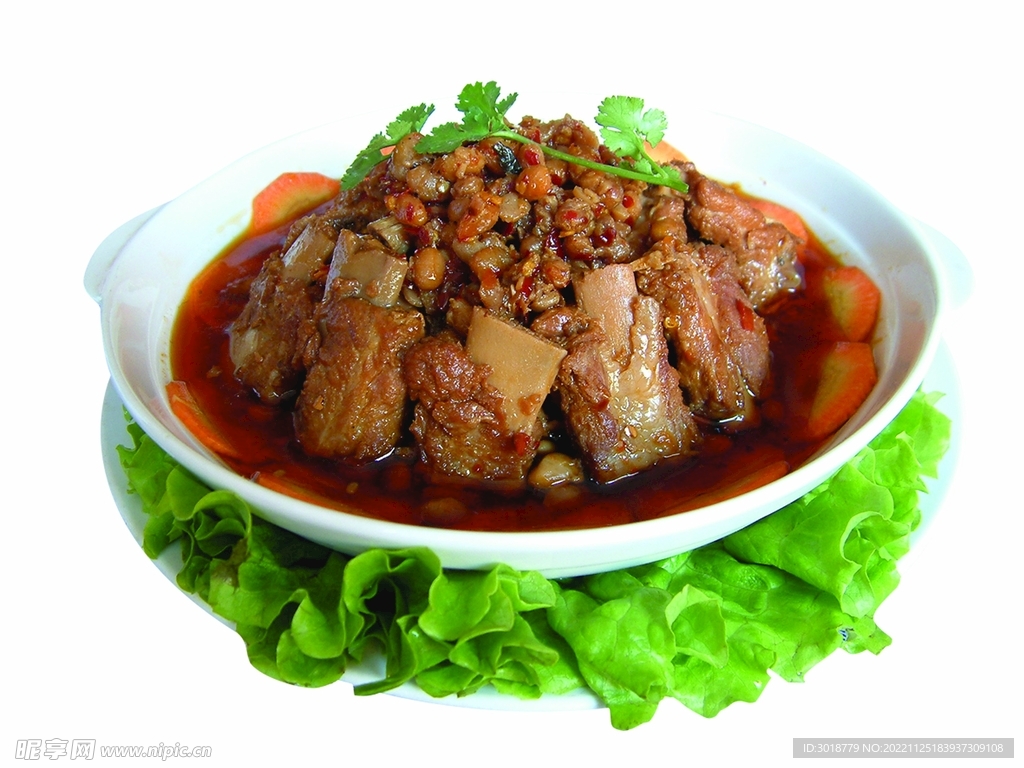 腊八豆蒸排骨