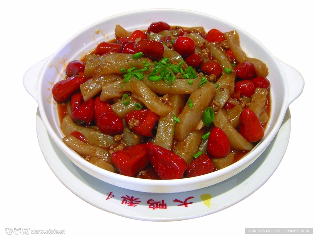 泡椒肉沫烧墨鱼