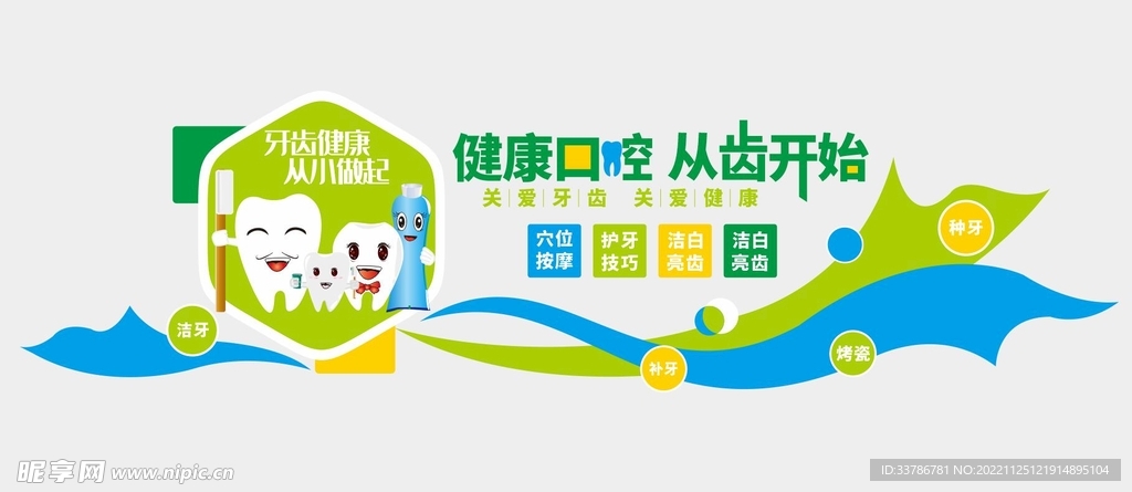 口腔医院文化墙