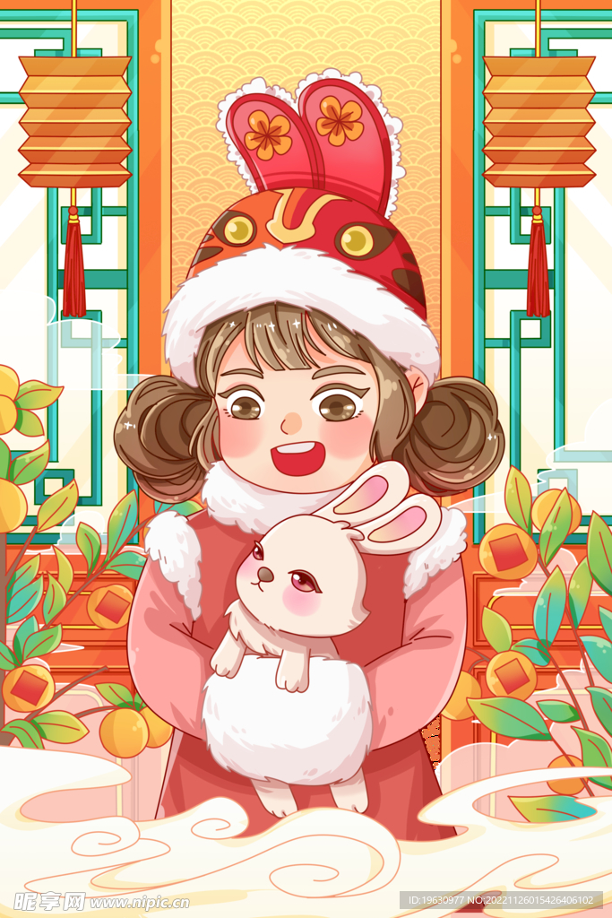 虎头帽女孩