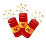 矢量新年鞭炮.