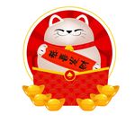 矢量发财猫