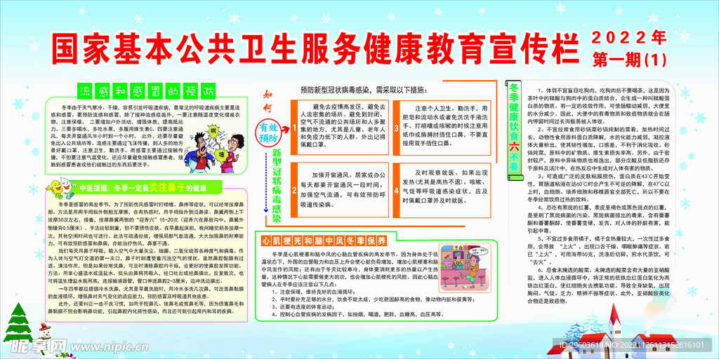 春季健康宣传栏
