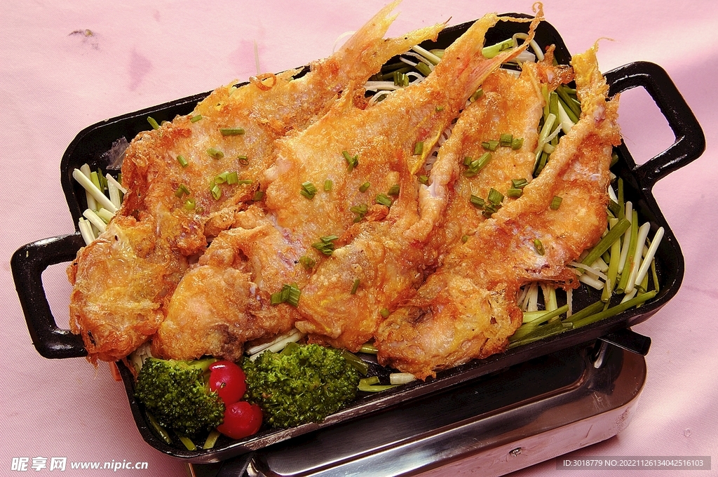 铁板香煎金线鱼