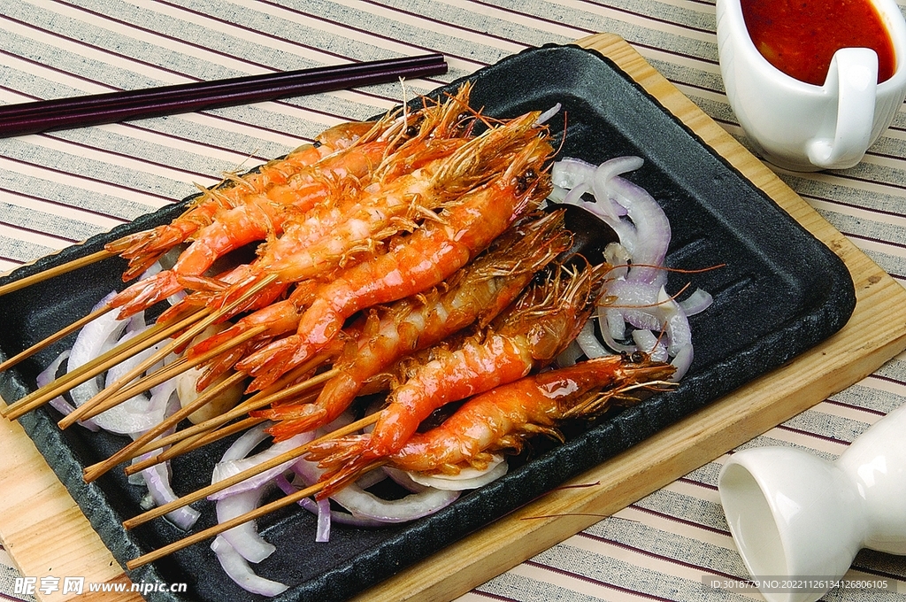 铁板石烹虾