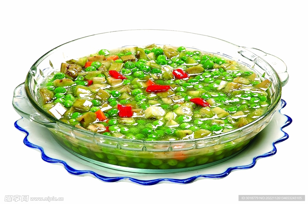 鲜豌豆烩茄丁