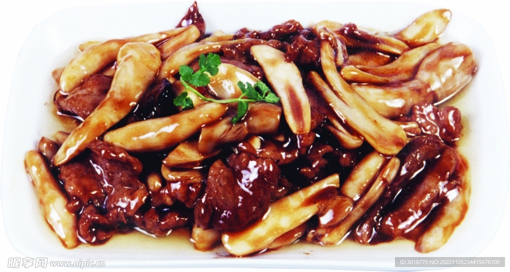鲜菌炒牛爽肉