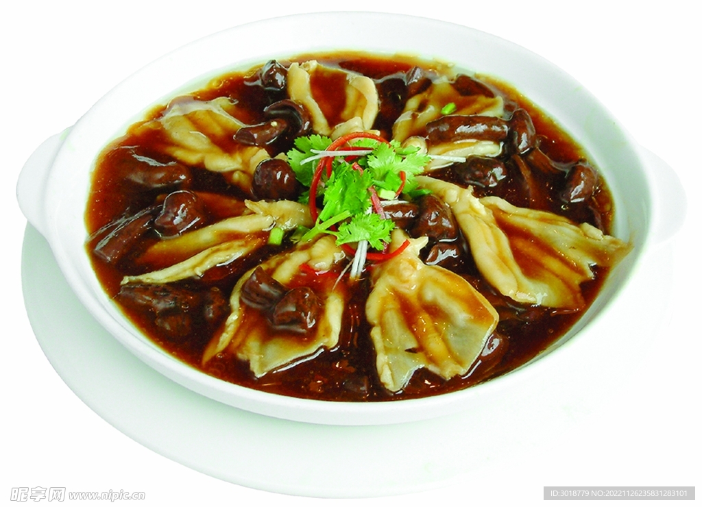 鸭山蘑烧鸭掌