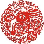 兔窗花png