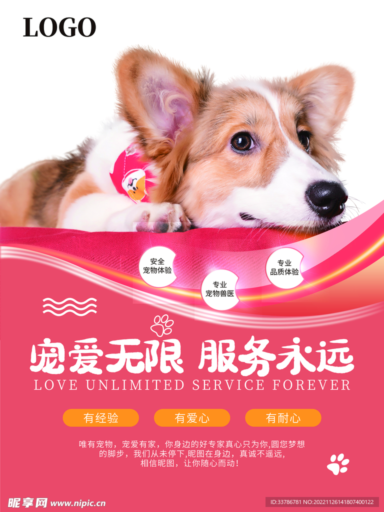 原创宠物医院海报