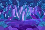 紫色梦幻森林