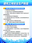 工地安全生产施工制度牌海报