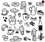 手绘下午茶糕点