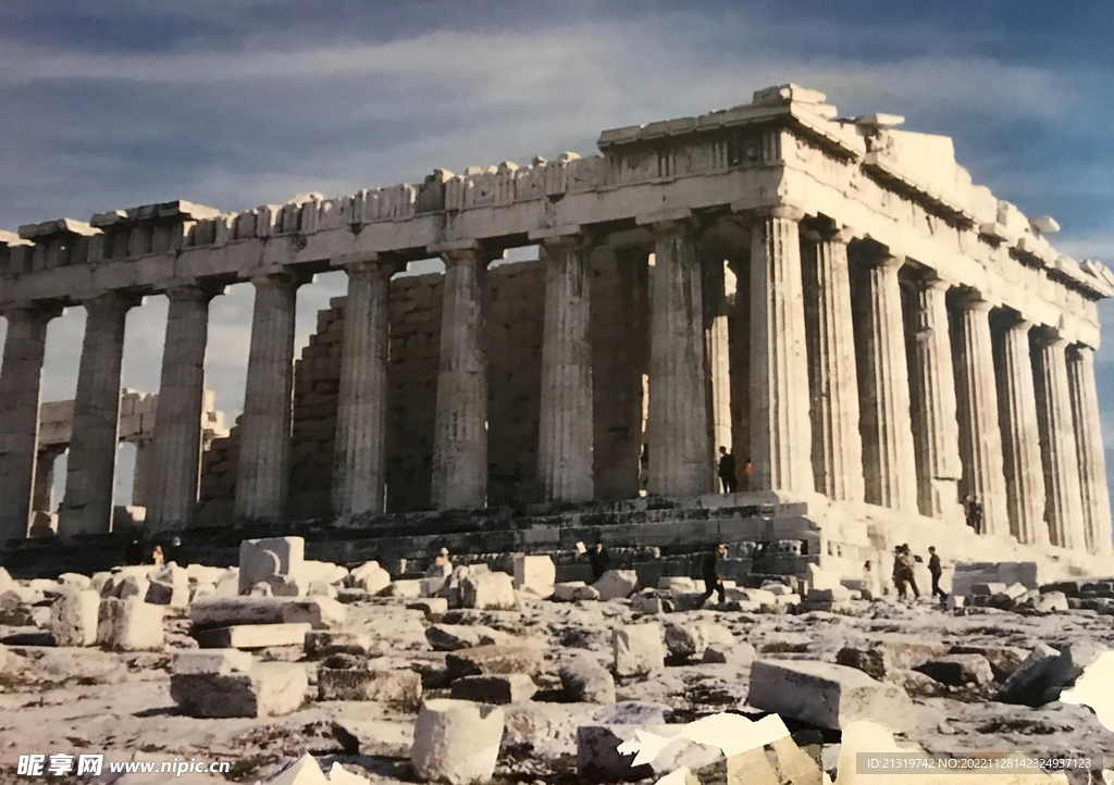希腊神庙摄影图