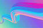彩色波浪抽象背景