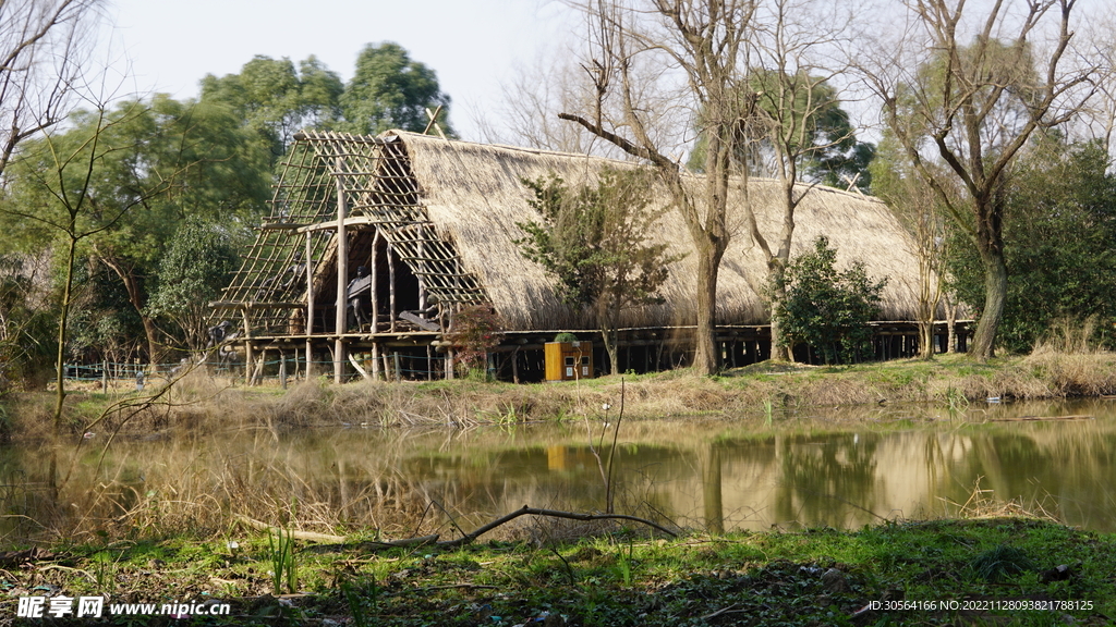 乡村草屋建筑