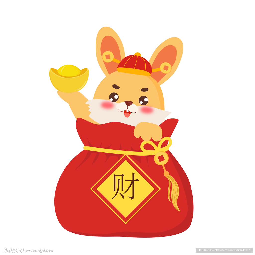 兔年可爱兔子福袋
