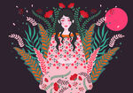 卡通花仙子