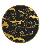 金色国风花纹