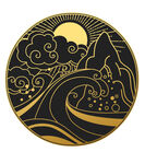 金色国风花纹