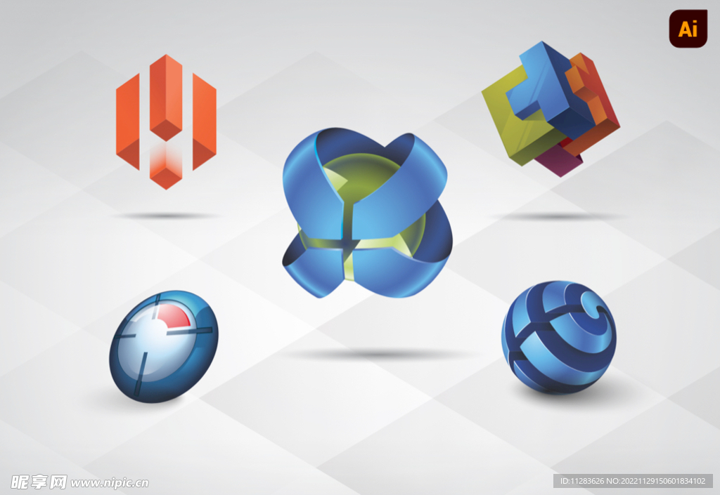 3D立体logo