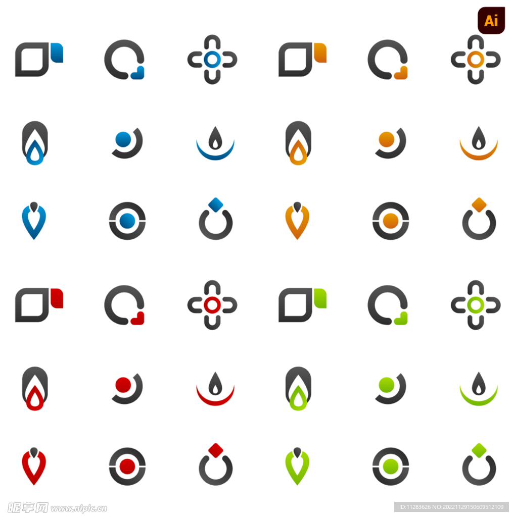 简约logo素材
