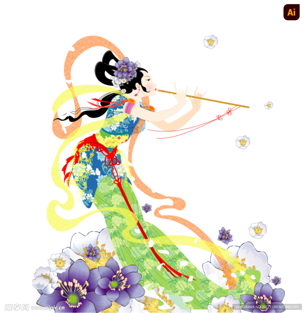 中国风仙女插画