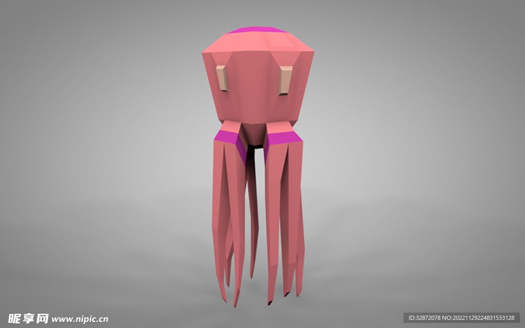 C4D 低面 