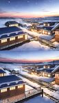 雪地村庄