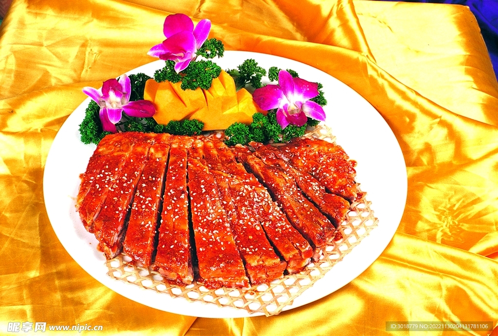 乡村烤羊排