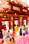 新春习俗插画图片