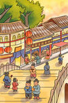 新春习俗插画图片