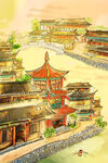 新春习俗插画图片