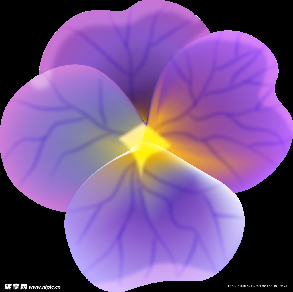 卡通手绘花卉
