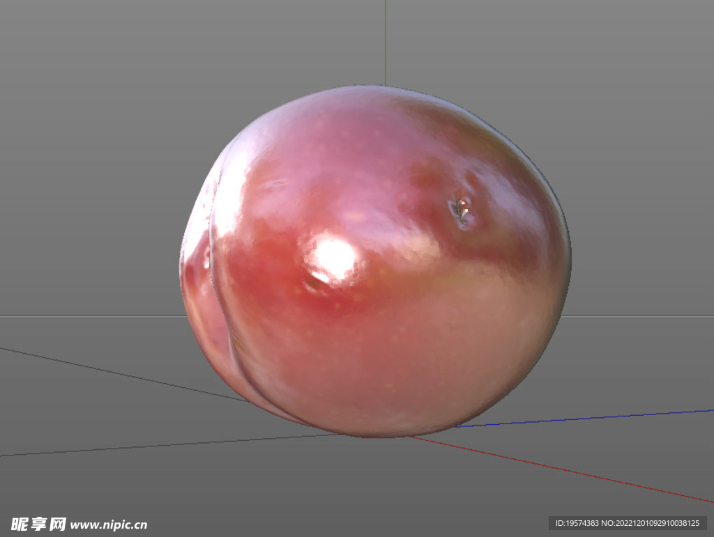 C4D模型 芒果  
