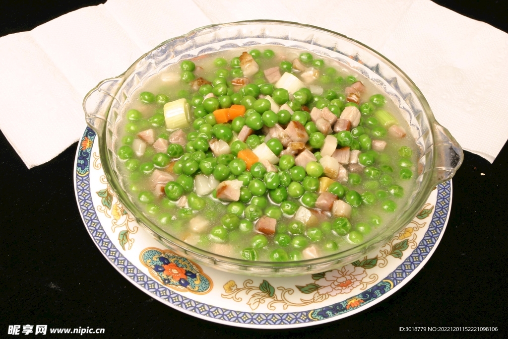 腊肉豌豆