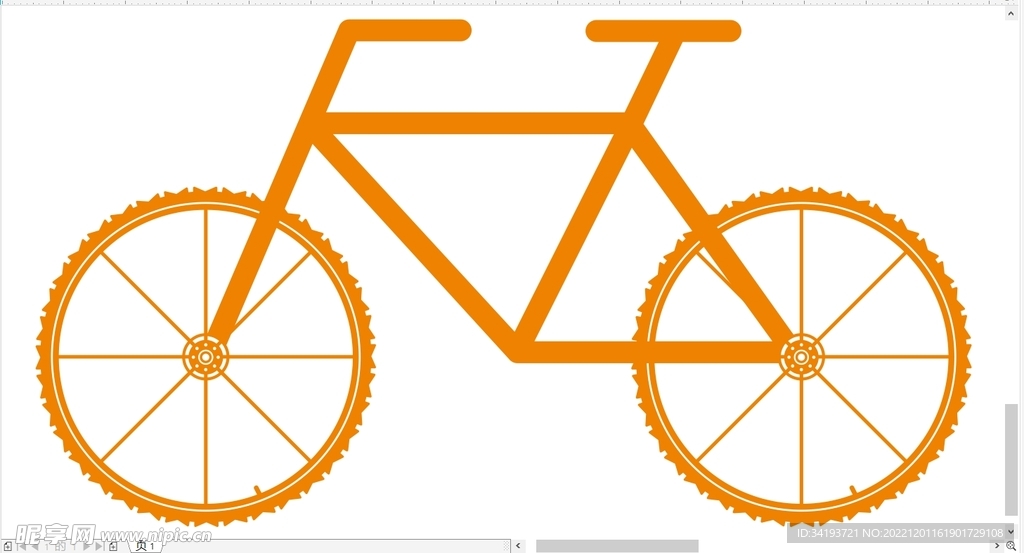 矢量图自行车