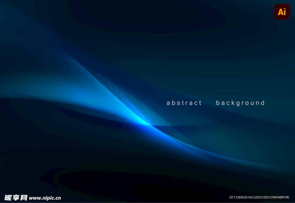 蓝色光线抽象背景