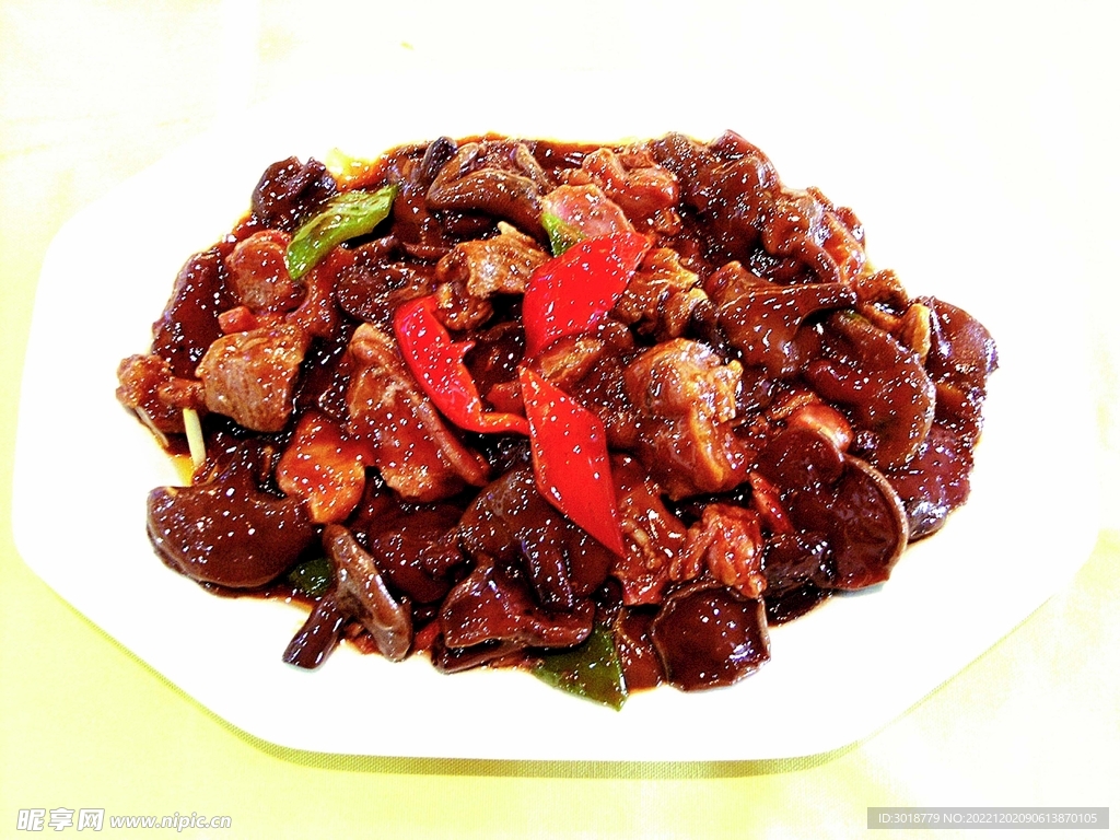 牛杆菌炒鹿肉