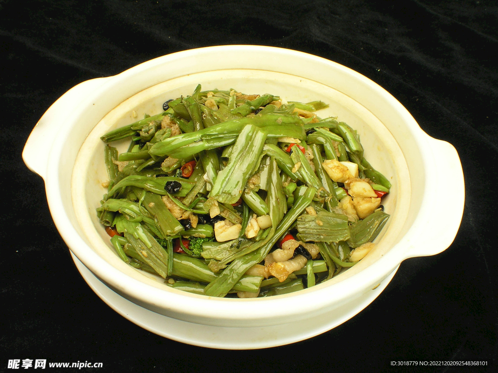 砂锅空心菜梗