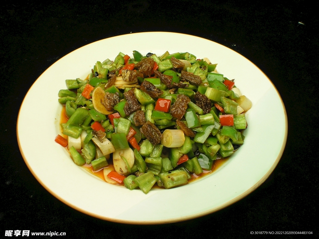 豆豉鲮鱼炒尖椒